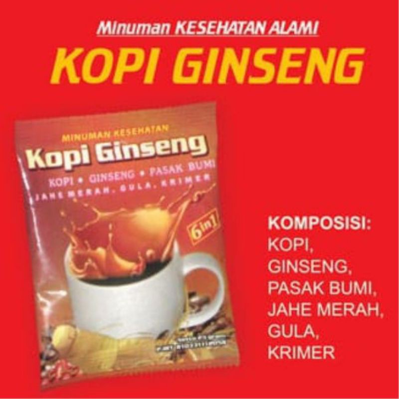 

Minuman Instan Kopi Gingseng Original Tazakka 1 Renteng