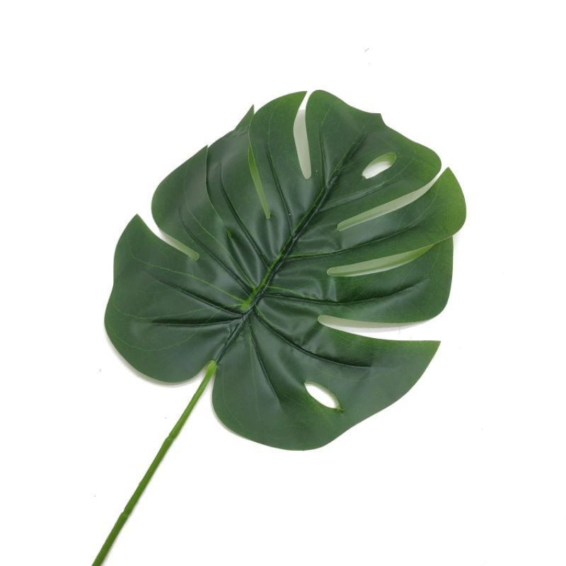 daun monstera latex artificial -daun kura kura - daun ekor naga - daun keorasi murah