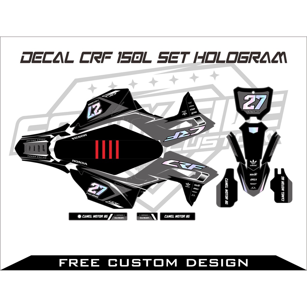 DECAL CRF 150L SET HOLOGRAM
