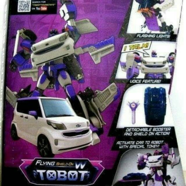 Tobot Evolution W Flying Shield - On Car Transforming Robot