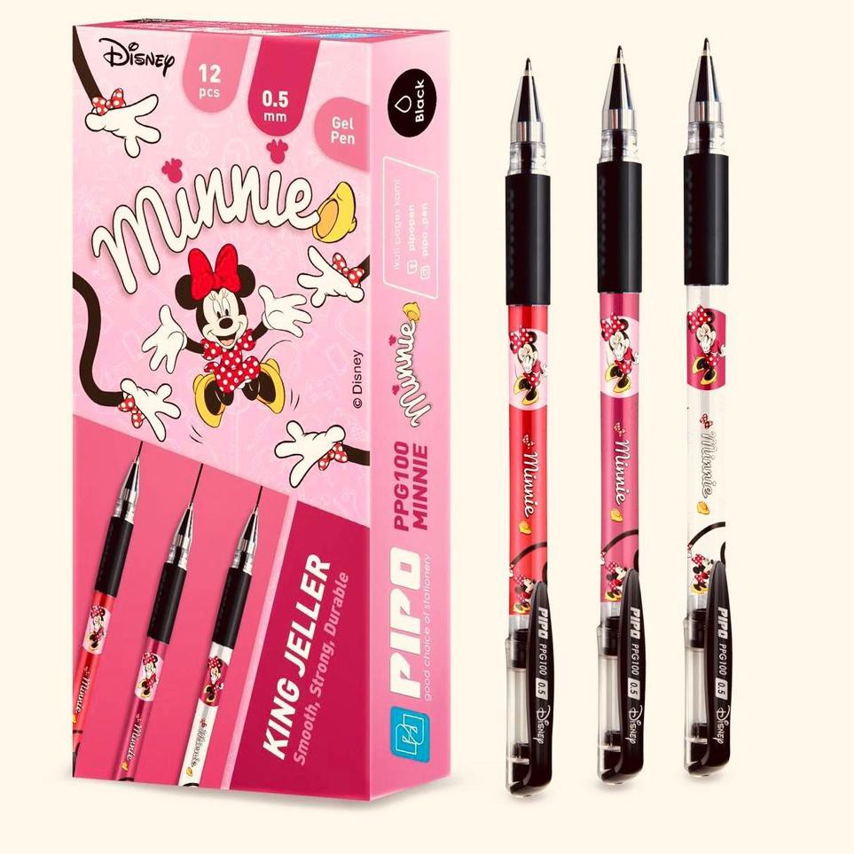 

Diskon TBQSC Pipo Disney ppg100 minnie mouse Set Ballpoint gel 12 pcs tinta hitam 97 Dijual Murah
