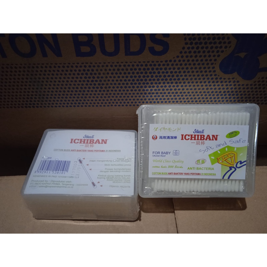 Ichiban Cotton Buds Box Extra 300