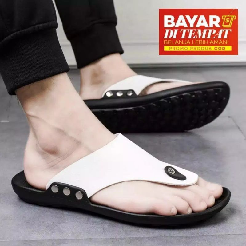 SANDAL JAPIT  TRES PRIA KULIT/SANDAL IMPORT PRIA TERBARU