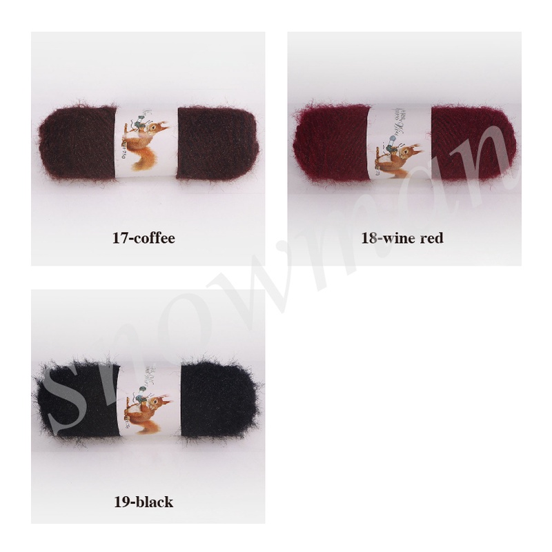 benang wol tupai kasmir halus benang rajutan wol untuk membuat topi syal sweater 4 ply 75 g