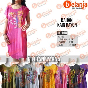 Baju Daster Bambu Bali Tanggung (Kw Halus) Oleh Oleh Khas Bali