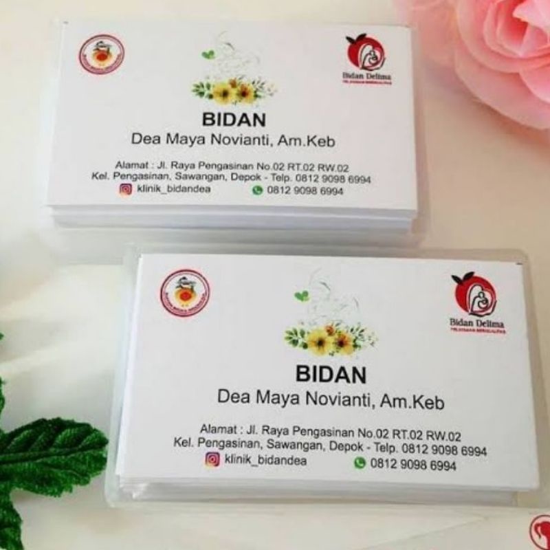 

Kartu Nama Media Promosi Bidan Custom