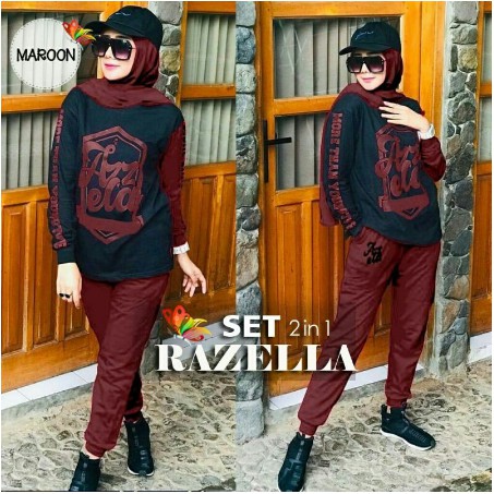 Setelan baju olahraga wanita kekinian/baju olahraga sepeda wanita/baju olahraga wanita terbaru set