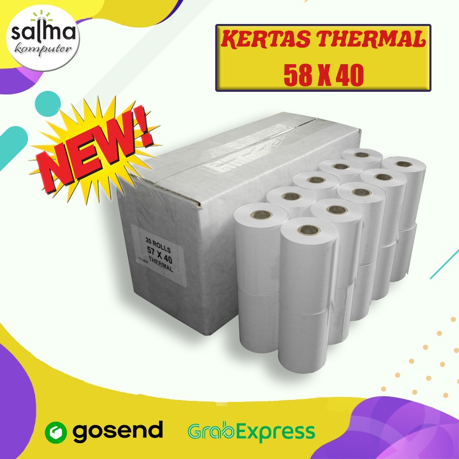 

KERTAS THERMAL PAPER ROLL UKURAN 58X40