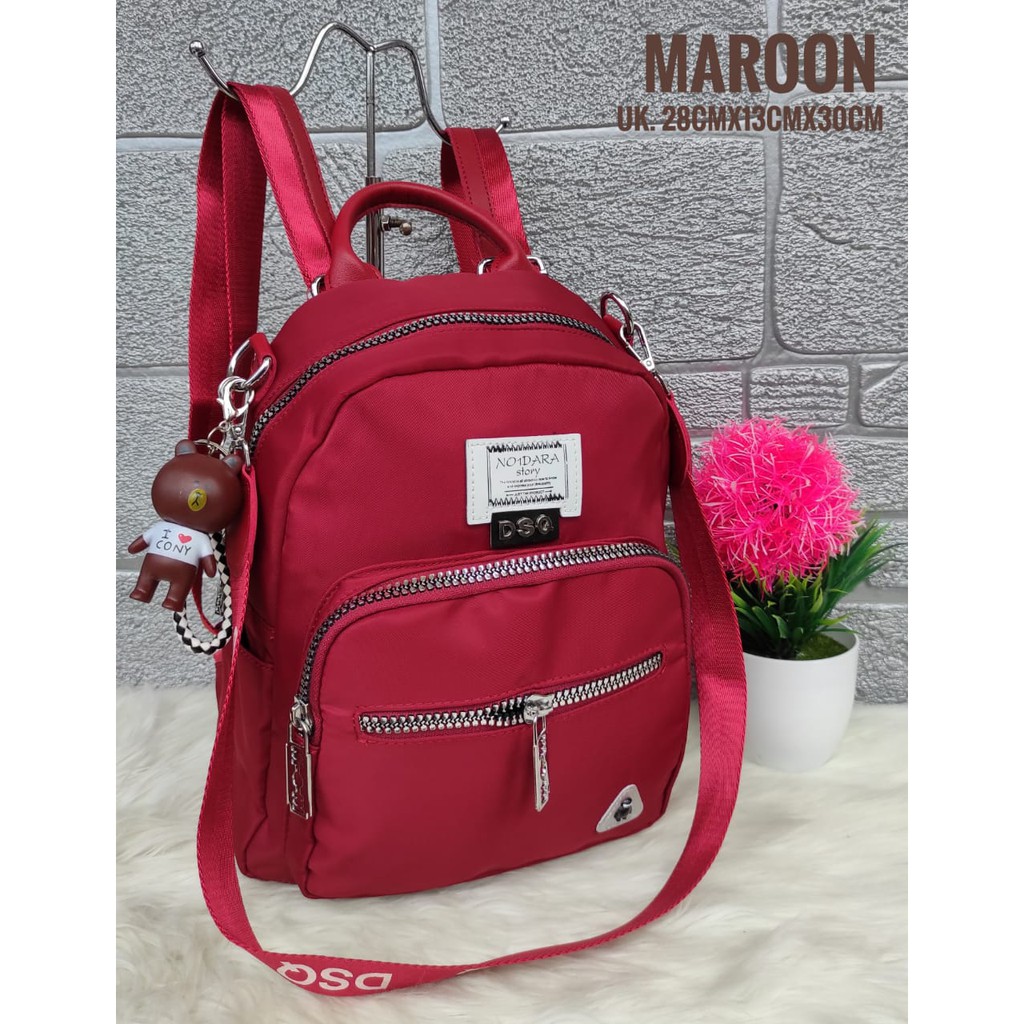 TAS RANSEL WANITA DS*Q IMPORT 2IN1 6#