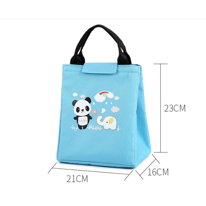 Tas Bekal Makan Siang Makanan Piknik Anak Lunch Bag Cooler KARTUN (GN15)