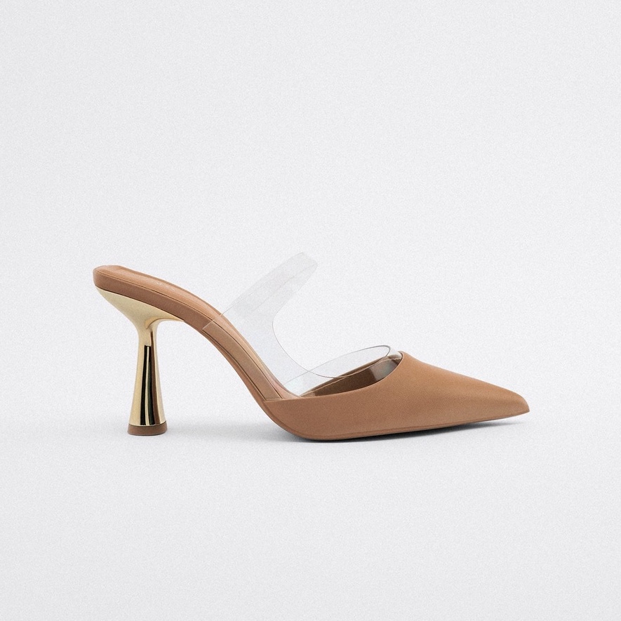 Sepatu Heels Vinyls Mules ZR-125