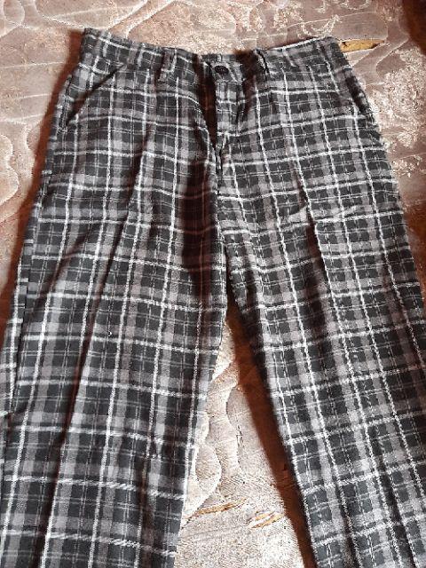  CELANA  CHINO KATUN TROUSERS TARTAN PRIA KOTAK  KOTAK  