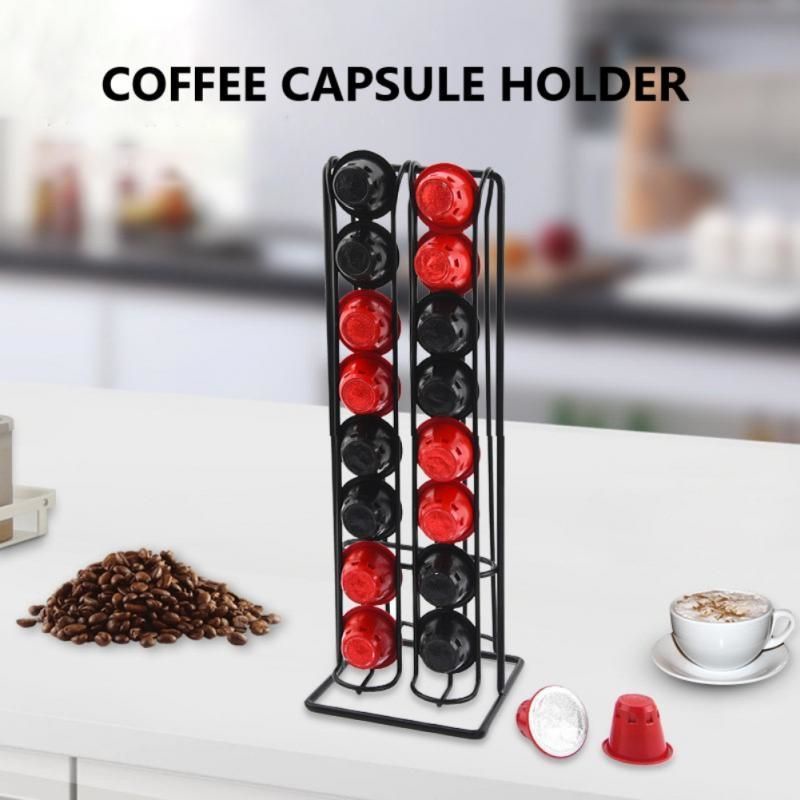 Tempat Kopi Kapsul/Capsul Tempat Kapsul/Rak Holder Nespresso/Capsule Holder/Tempat Kapsul Kopi-Hitam