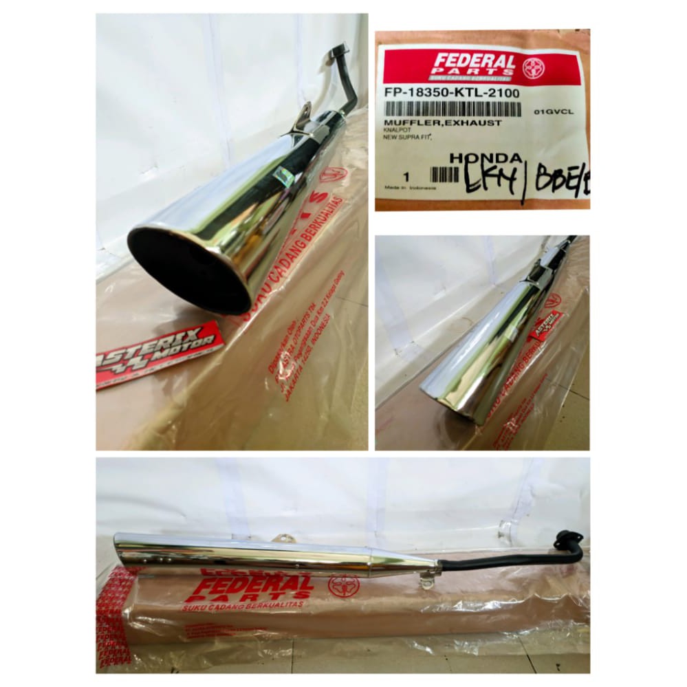 Knalpot.KenalPot Supra Fit New dan Supra Fit Old Standart Original Federal Part