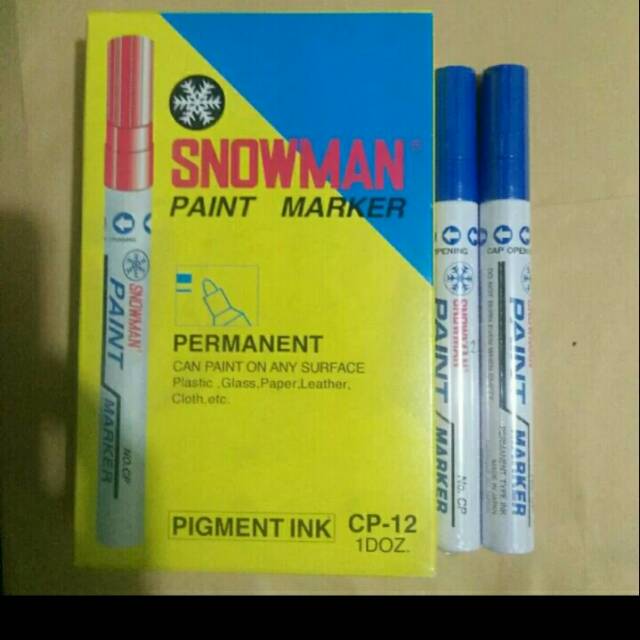 

Spidol paint marker snowman