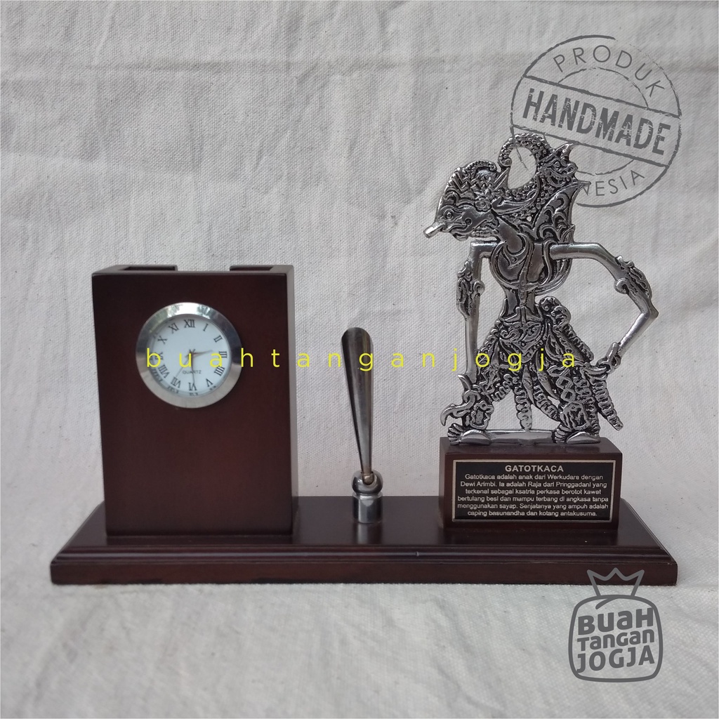 

Tempat Bulpen & Kartu Nama Jam Wayang - Kerajinan Khas Jogja