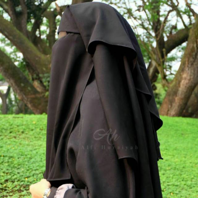 CADAR SAUDI 2 LAYER | NIQAB PURDAH ALFIHURAIYAH