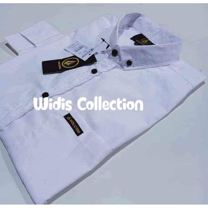WIDIS - Kemeja Dewasa Laki Laki Lengan Panjang Warna Putih Kemeja Panjang Laki Laki import