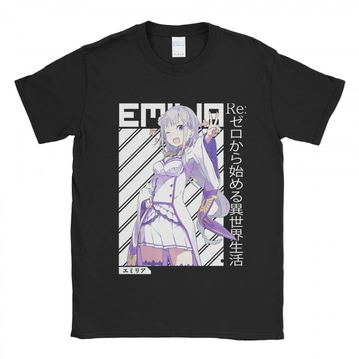 Baju Kaos Re Zero Emilia Japan