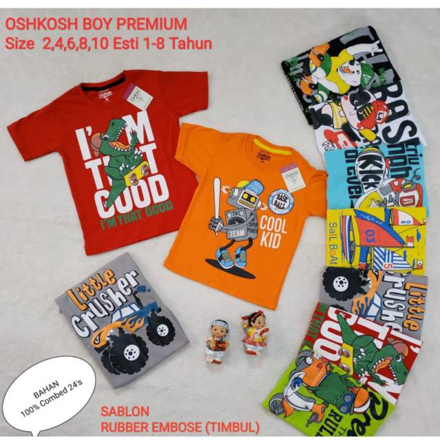 Kaos anak Oskosh boy 246810T.-3