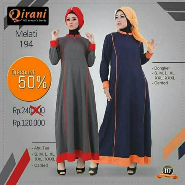 Gamis murah / Gamis dewasa / Gamis Qirani / Gamis Vemmella /diskon 50 %++++