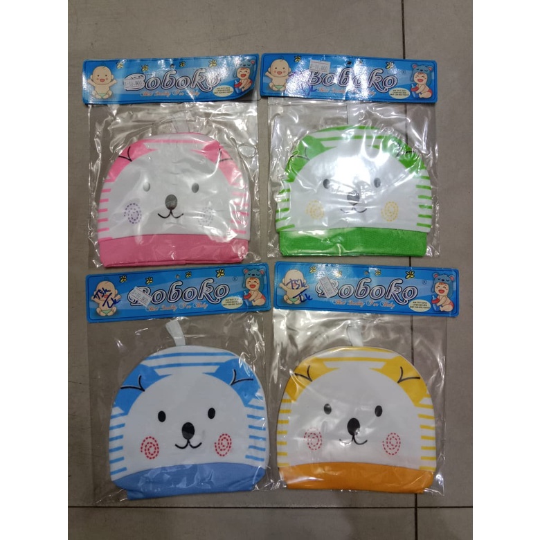 topi bayi / kupluk bayi / topi balita / topi lucu / topi rajut / topi bayi boboko