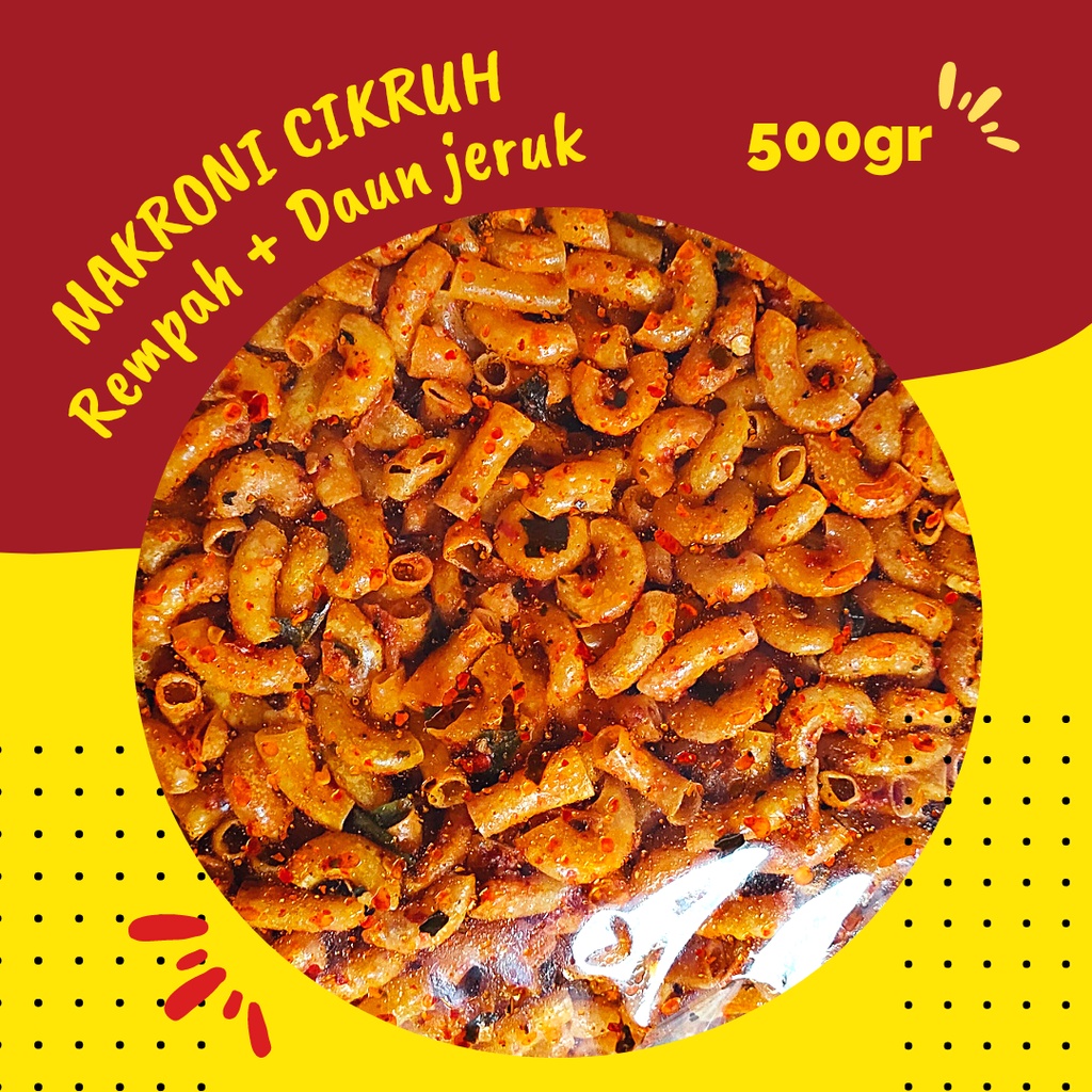 

MAKRONI CIKRUH REMPAH DAUN JERUK 500gr