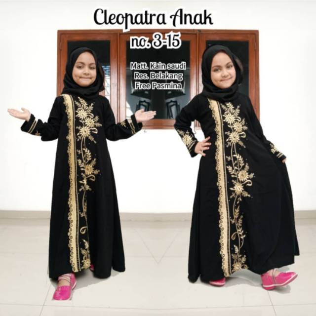 Abaya cleopatra anak