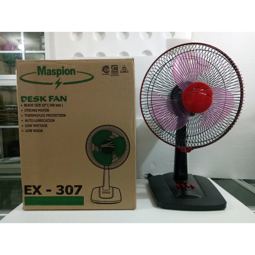 Kipas Angin Meja / Desk Fan Maspion 12 Inch EX-307 / EX307 ...