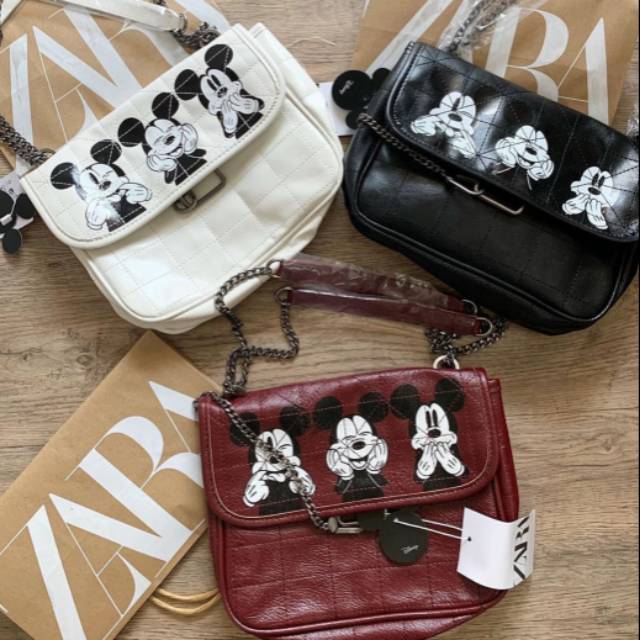Tas zara rocker soft crossbody bag x disney