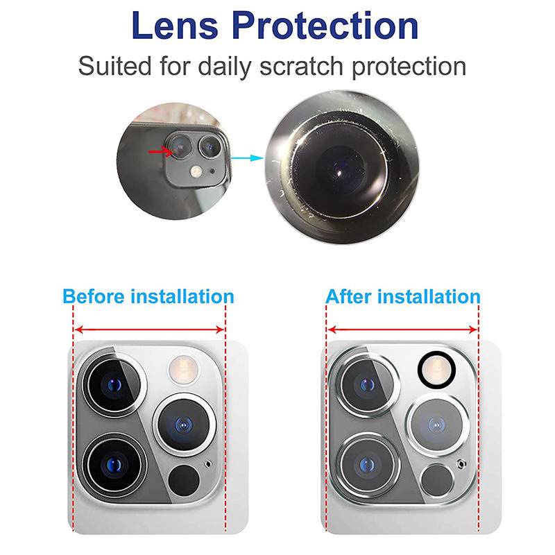 Pelindung Lensa Kamera Tempered Glass Untuk iPhone 13 12 11 Pro Max Mini X XR XS Max 7 8 6 6s Plus SE 2020 2022
