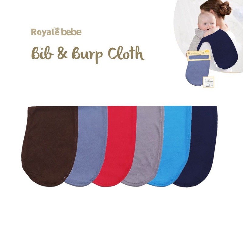 Royale Bebe Bib &amp; Burb Cloth - Celemek makan Slabber anak