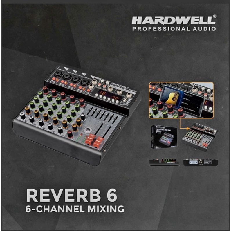 Mixer Hardwell Reverb 6channel
