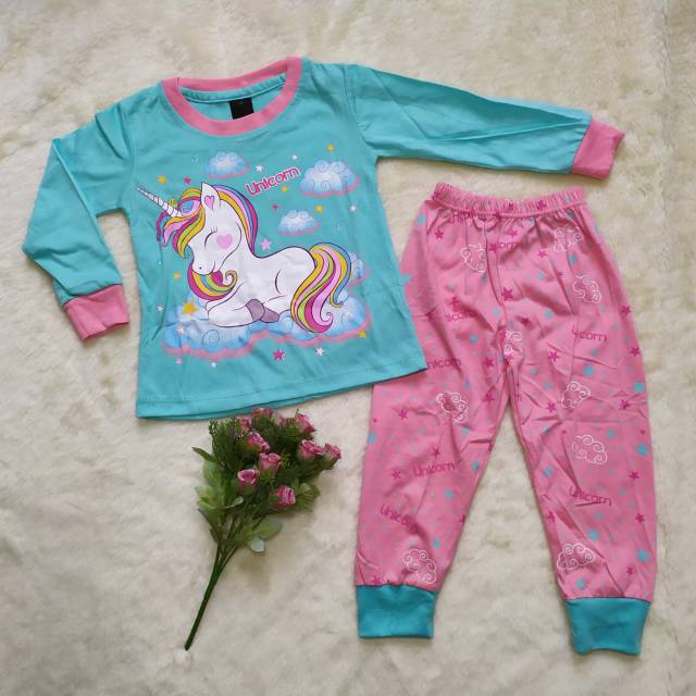 Ss#167 Setelan Piyama Anak Model Za-ra Kids size 1-3thn Bahan Kaus / Export Quality Baju Tidur Anak