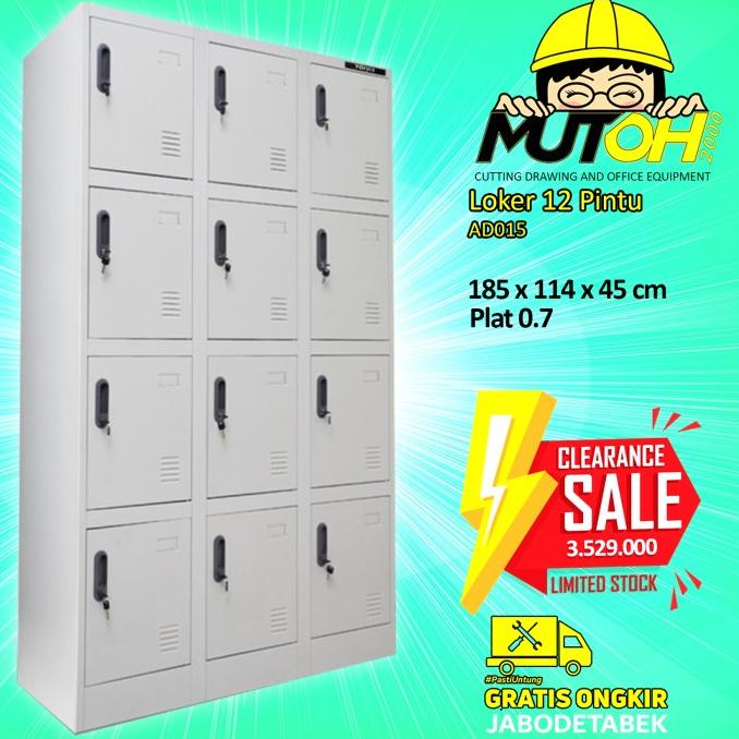 

BIG SALE LOKER LOCKER BESI 12 PINTU BESAR MASUK HELM AD015 TERBAIK