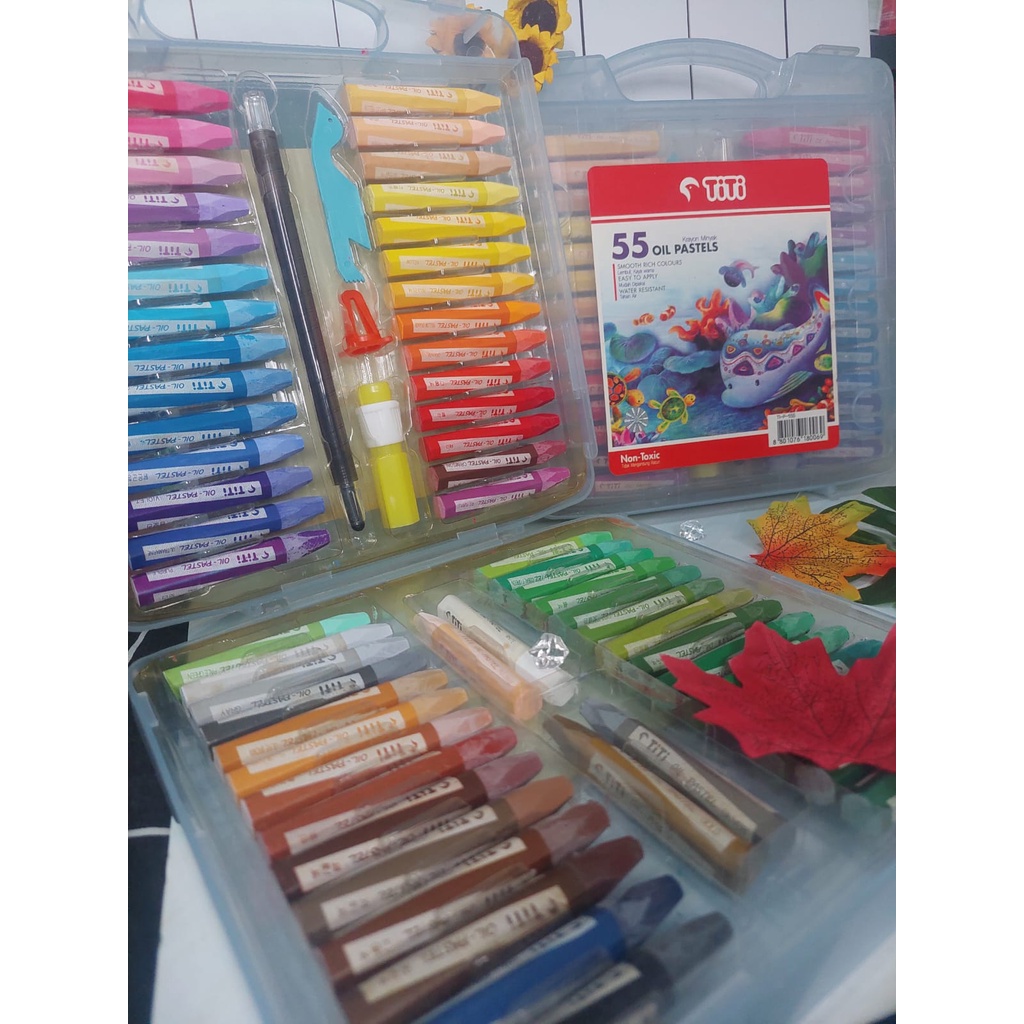 

CRAYON / KRAYON TITI (OIL PASTELS) 55 WARNA TERMURAH ORIGINAL ASLI