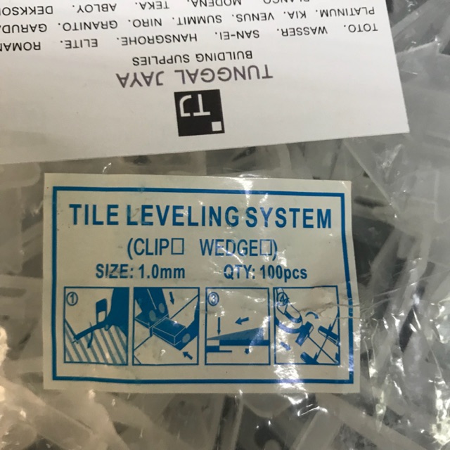 Tile Leveling 1mm / Tile Leveling System / Perata Tinggi Lantai granit keramik