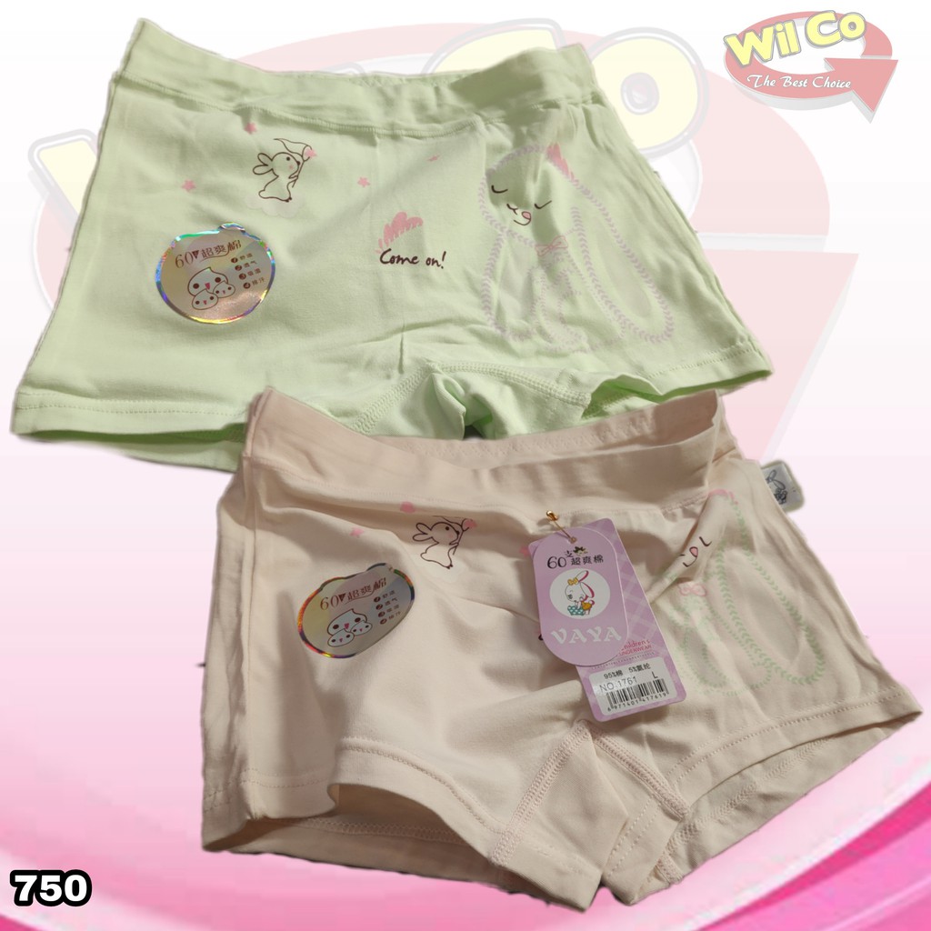 K750 - CELANA DALAM  BOXER ANAK CEWEK VAYA SIZE M - L - XL HARGA PER 1 PCS