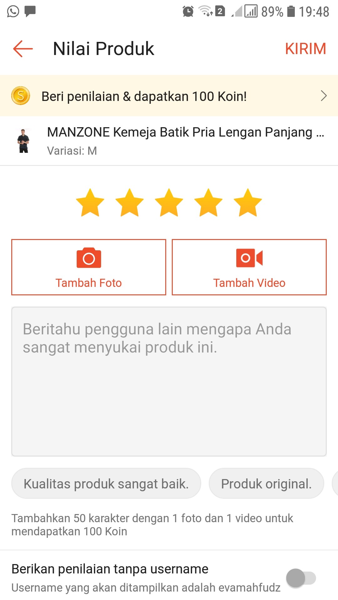 Manzone Kemeja Batik Pria Lengan Panjang Modern Fit Rhodes-handmade-navy