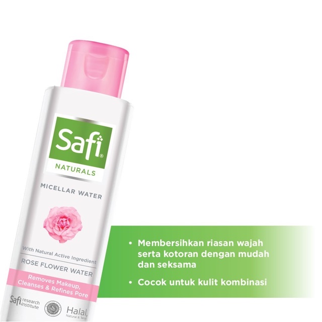 Safi Naturals Micellar Water with Rose Flower Water 100ml