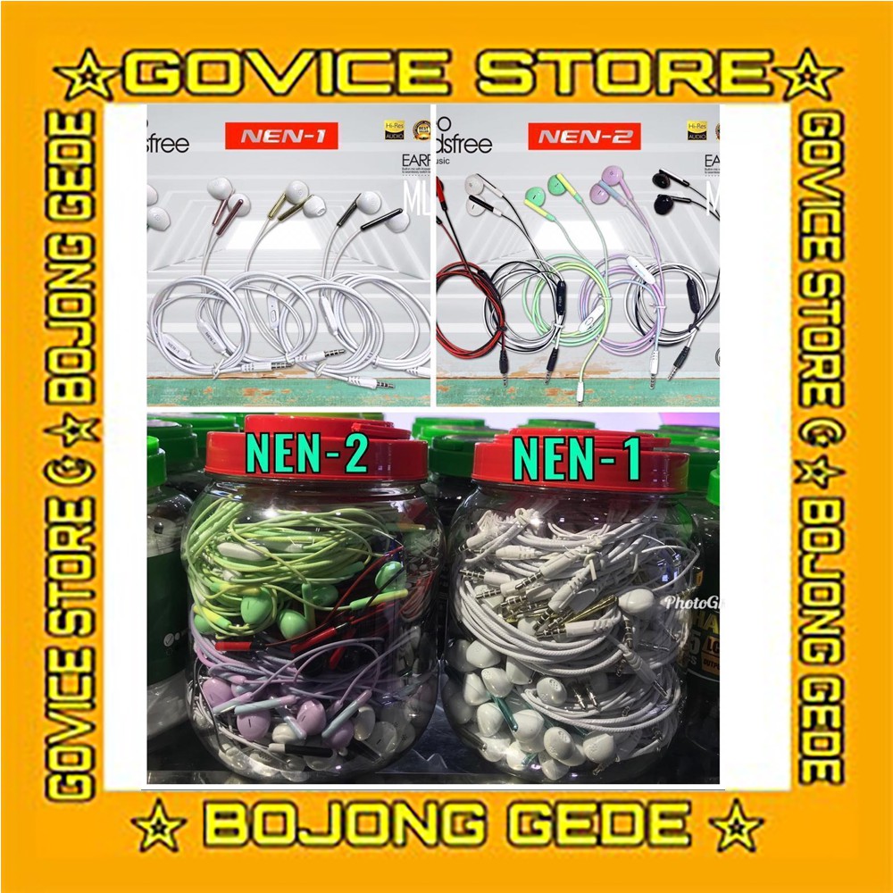HANDSFREE,HEADSET,HEDSET,HENSET,HETSET,EARPHONE,HF TOPLES + MIC TOPE NEN-1 (1 TOPLES ISI 50 PCS)