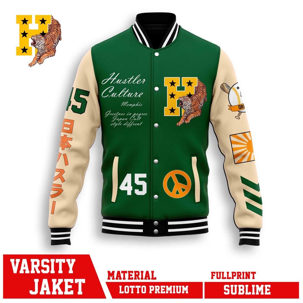 JACKET VARSITY BASEBALL HUSTLE CULTURE MLB PREMIUM