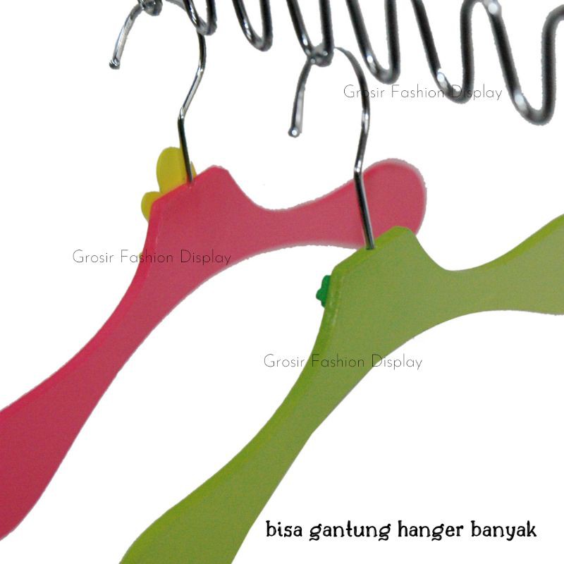 Hanger Gelombang 12 / Gantungan Baju / Gantungan Sisir / Hanger Besi / Display Pakaian- BH