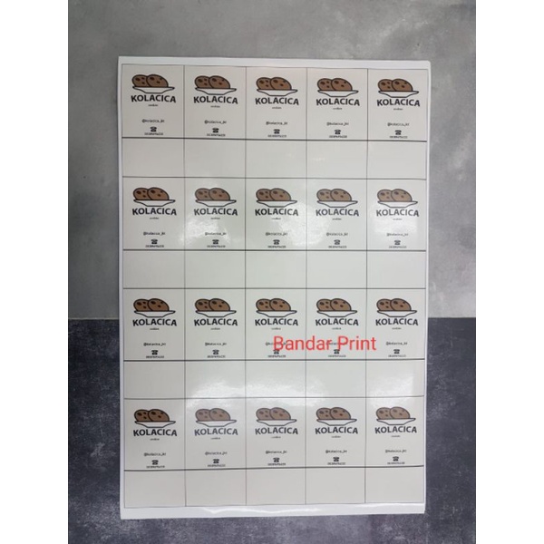 Digital Print A3+ Cetak Stiker Sticker Cromo Chromo (Satuan)