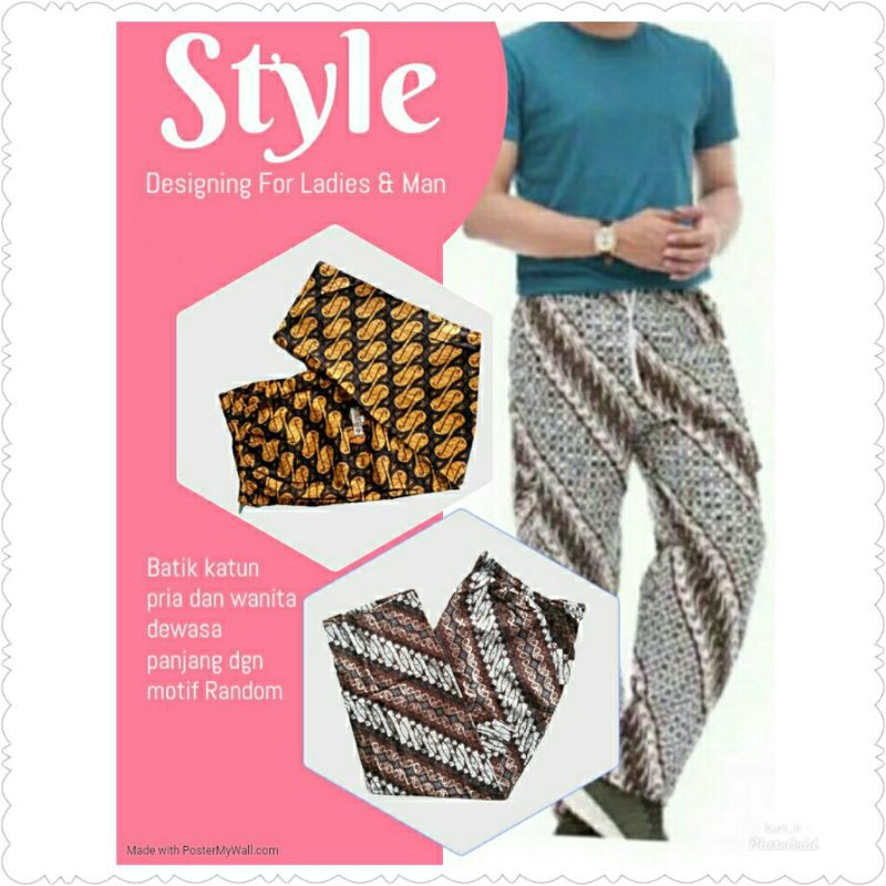 BATIK PANJANG PRIA CELANA BATIK PANJANG PRIA WANITA KOLOR