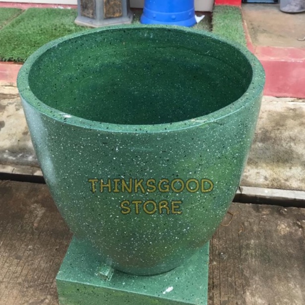 BAK MANDI GENTONG AIR TERASO MODEL CAPSUL HIJAU