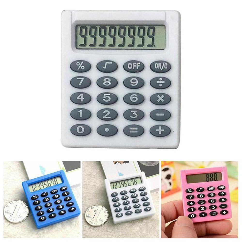 Lanfy Kalkulator Persegi Kecil Kawaii Lucu Perlengkapan Kantor Elektronik Kantor Personalized Student Digit Calculator