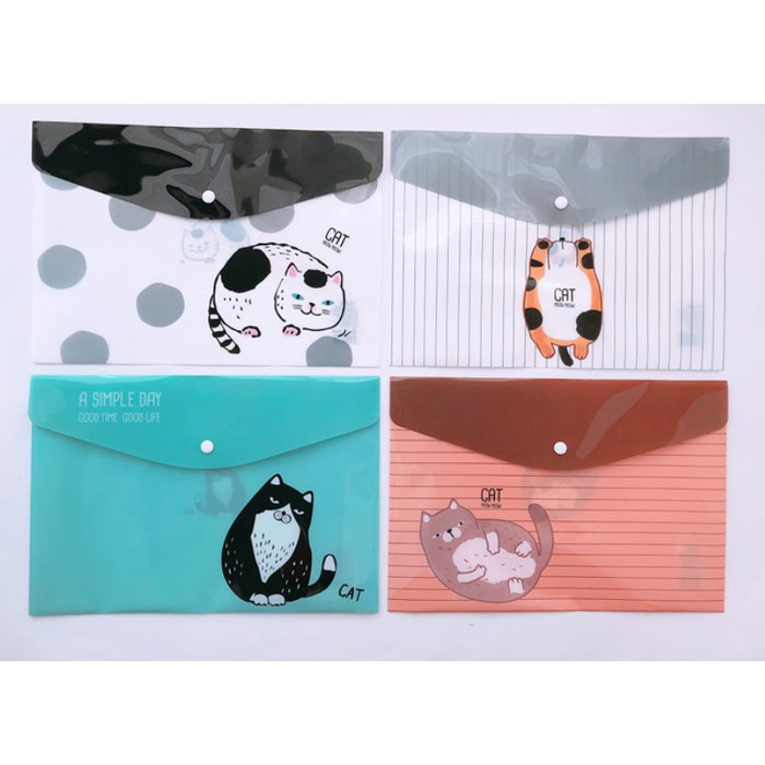 

TERLARIS Map A4 Plastik Fat Cat Meow Meow