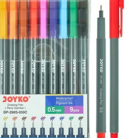 

SEGERA BELI DP298S SET DRAWING PEN JOYKO Warna Warni 9 Warna,,,