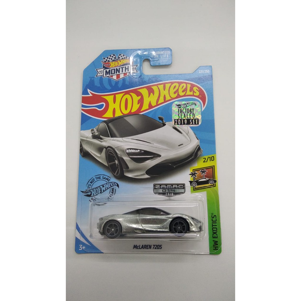 Hot Wheels McLaren 720S Zamac FS 2019 HW Exotics Hotwheels Factory Sealed